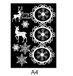 Merry Christmas, A4 Deer, Frames, Min buy 3